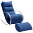 RELAXSESSEL in Metall, Textil, Holzwerkstoff Blau - Chromfarben/Blau, Design, Holzwerkstoff/Textil (67/111/102cm) - Xora RELAXSESSEL in Metall, Textil, Holzwerkstoff Blau - Chromfarben/Blau, Design, Holzwerkstoff/Textil (67/111/102cm) - Xora
