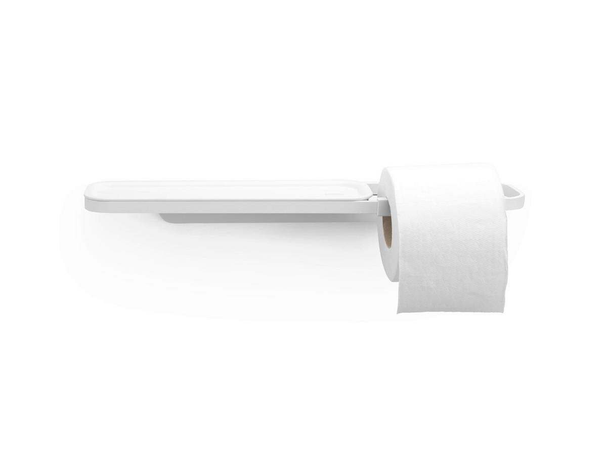 DRŽALO ZA TOALETNI PAPIR - bela, Basics, kovina (42.1/4.4/8.9cm) - Brabantia