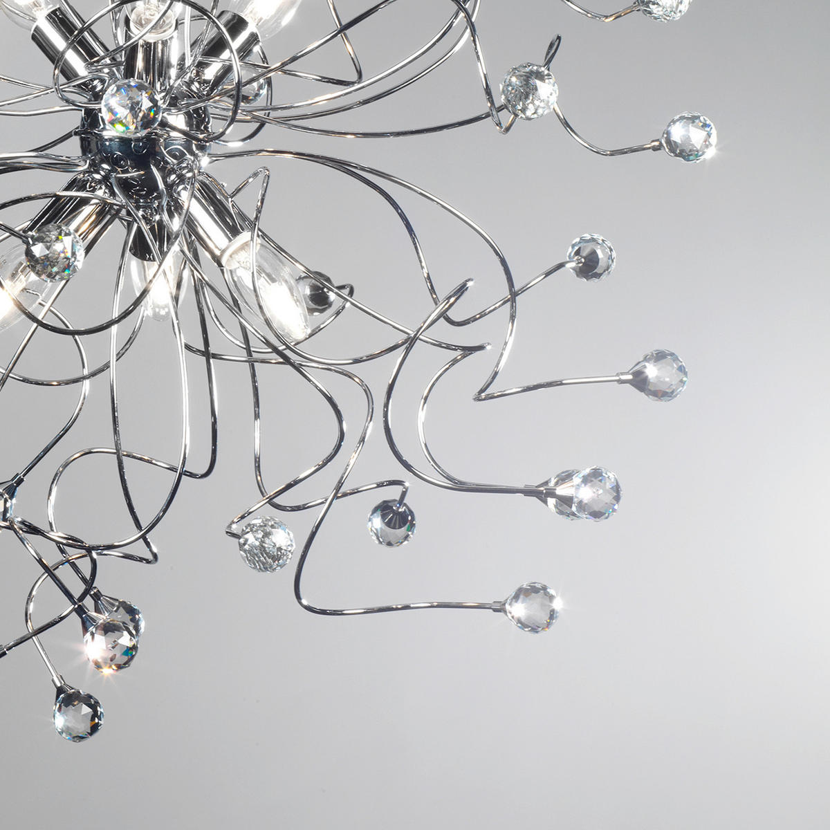 LUSTER, 60/60/150 cm  - chrómová, Konventionell, kov (60/60/150cm)