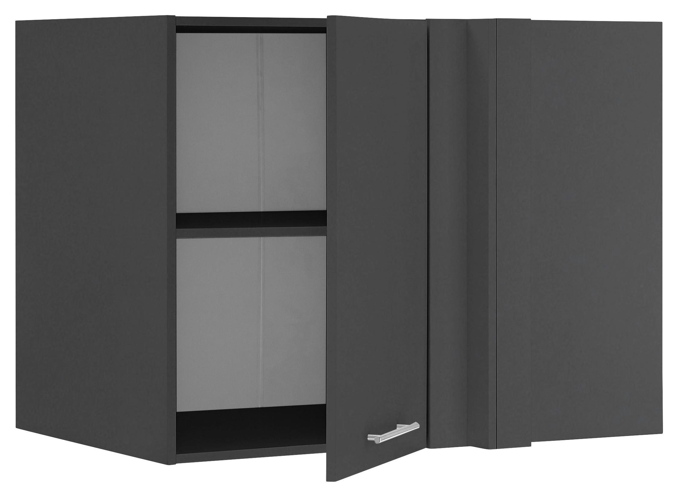 AUFSATZSCHRANK 100/76/68 cm  in  - Chromfarben/Anthrazit, Design, Holzwerkstoff/Metall (100/76/68cm)