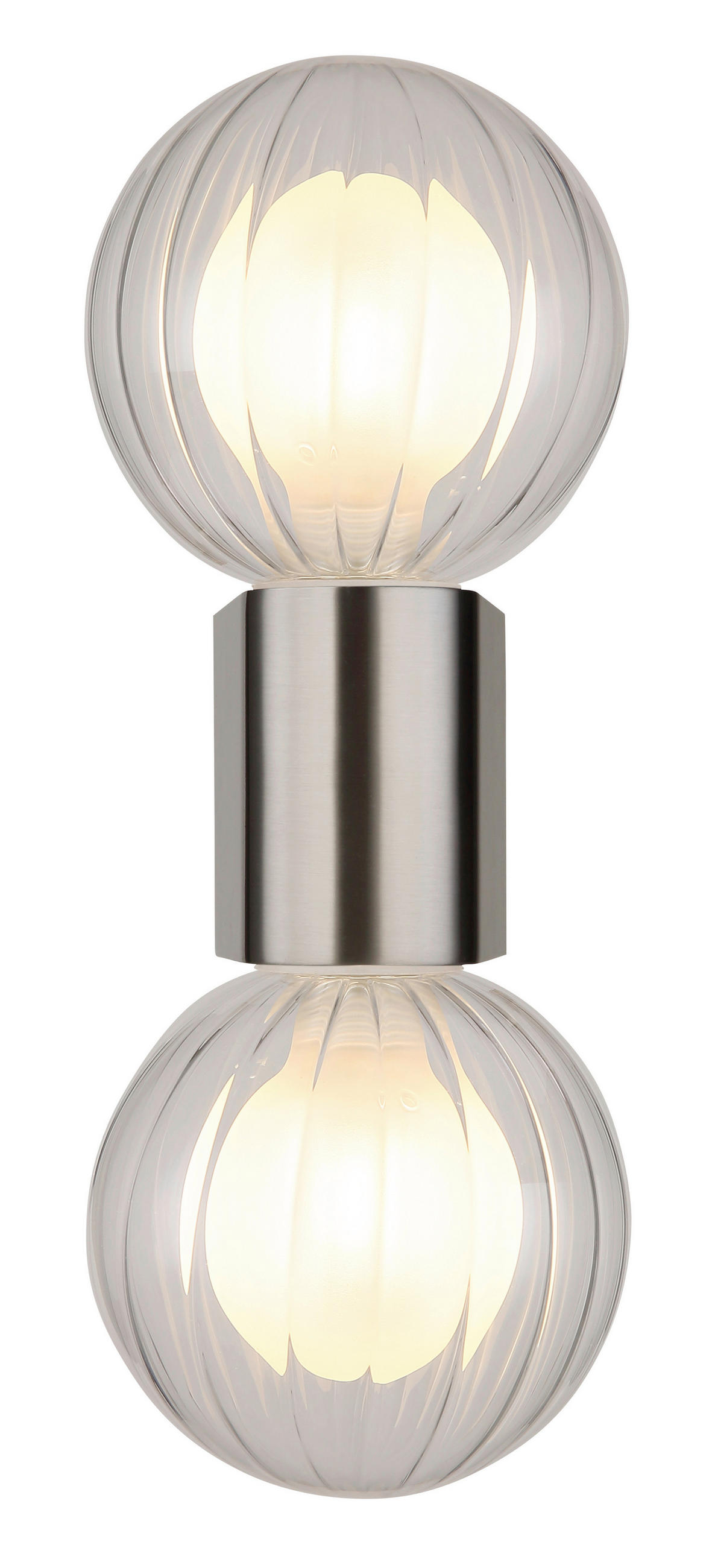 VÄGGLAMPA FÖR BADRUM 10/12/26,5 cm   - klar, Klassisk, metall/glas (10/12/26,5cm) - Globo