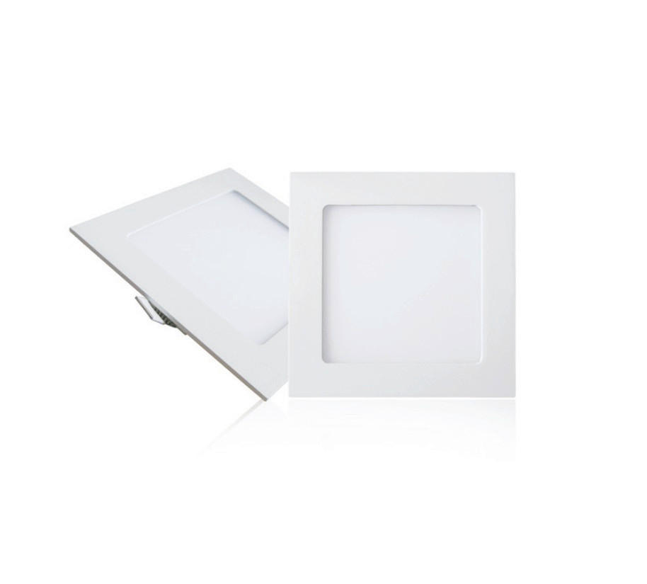 LED PANEL  - bela, Osnovno, metal/plastika (15/15cm)
