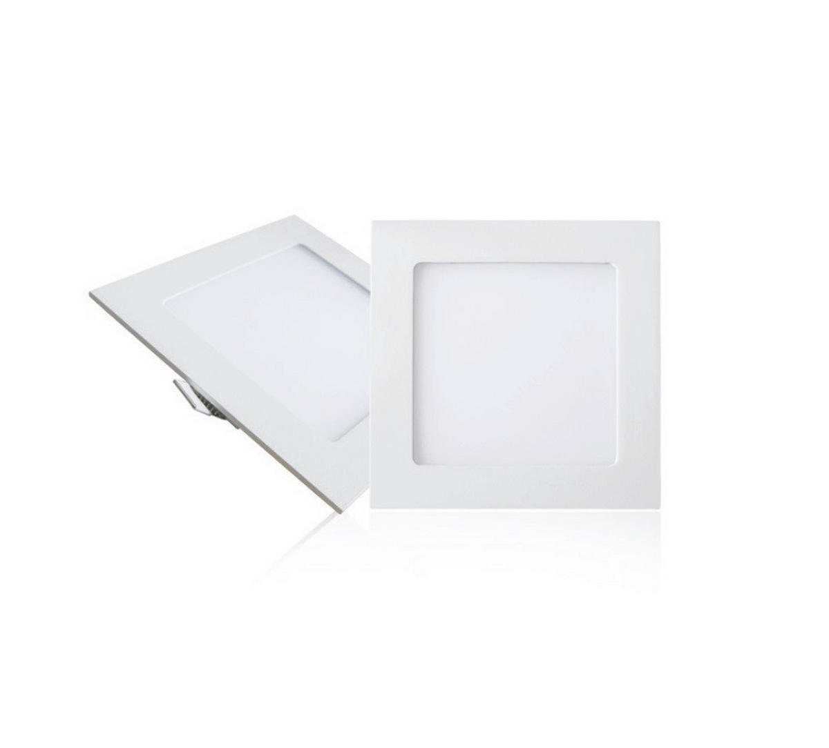 LED PANEL  - bela, Osnovno, metal/plastika (15/15cm)