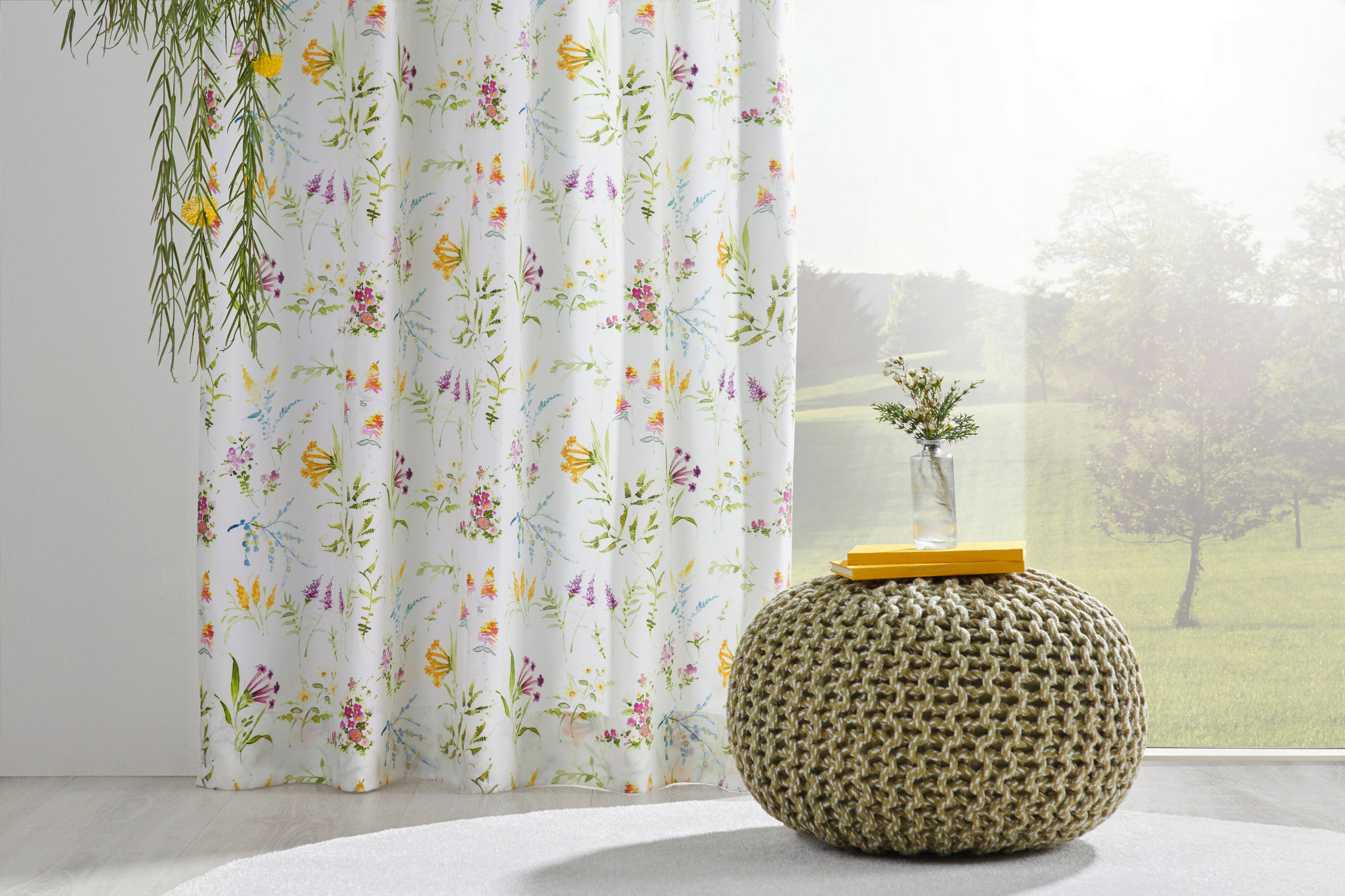 DEKOSTOFF per lfm blickdicht  - Multicolor, Trend, Textil (145cm) - Landscape