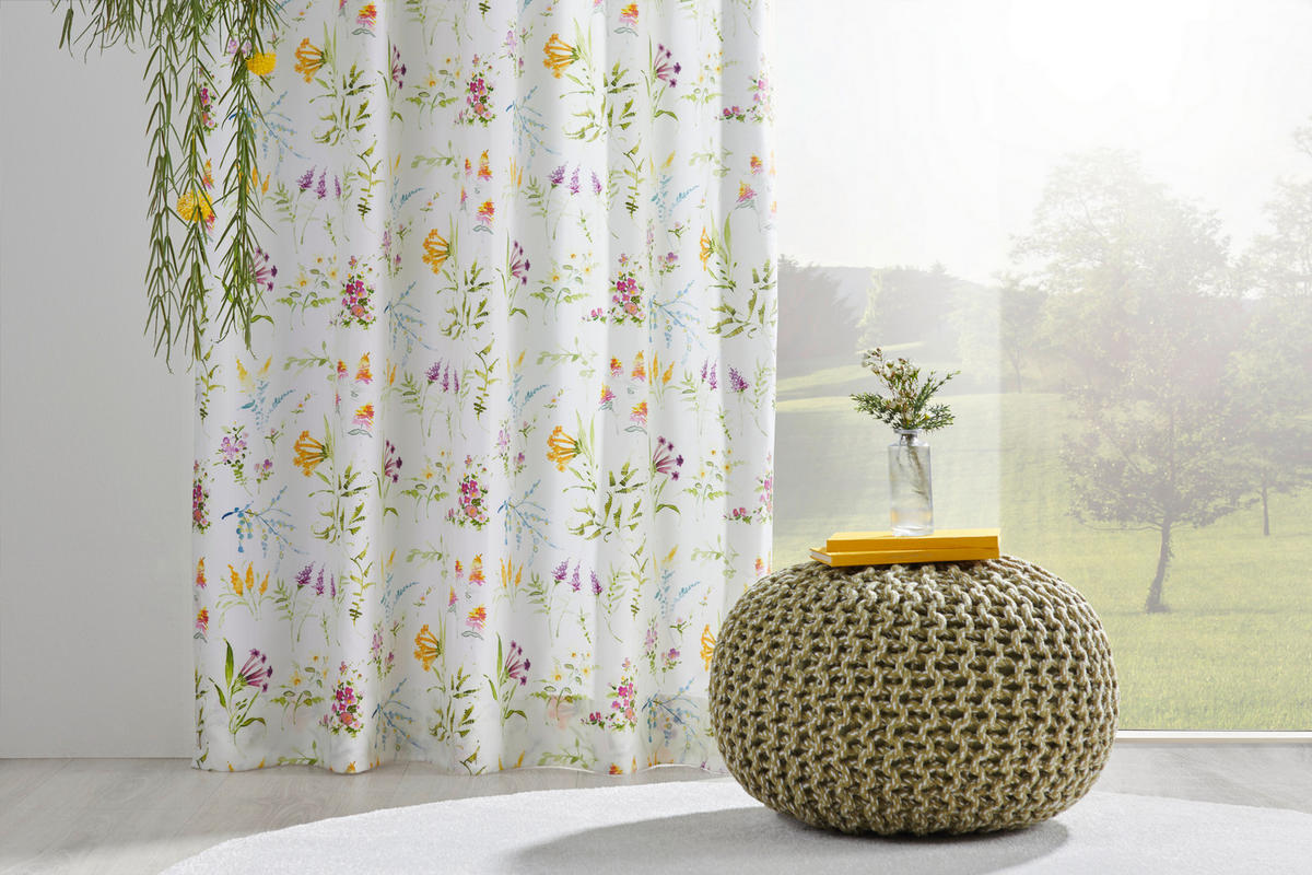 DEKOSTOFF per lfm blickdicht  - Multicolor, Trend, Textil (145cm) - Landscape