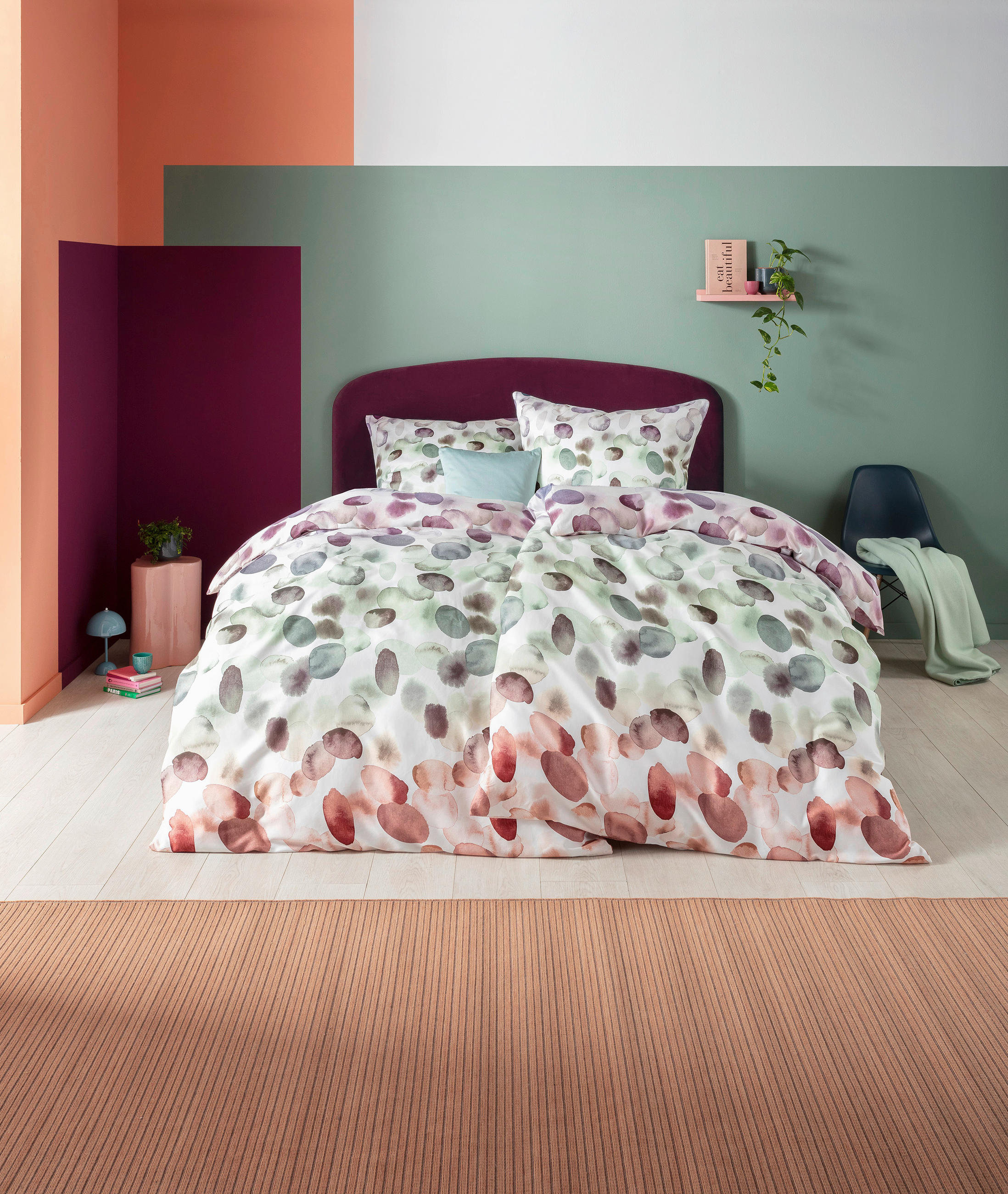 BETTWÄSCHE Impulse Makosatin 155/200 cm  - Multicolor, Design, Textil (155/200cm) - Estella