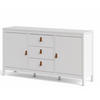 SIDEBOARD 151,2/79,7/38,4 cm  - vit/brun, Design, metall/trämaterial (151,2/79,7/38,4cm) - Best Price