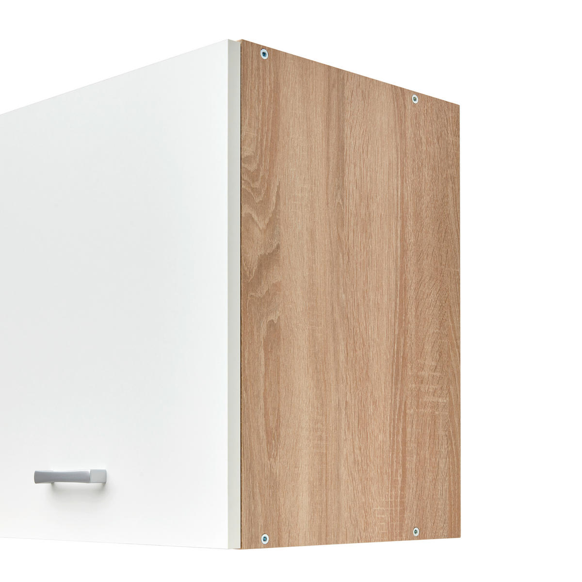 KÜCHENBLOCK 270 cm   in Weiß, Eichefarben  - Eichefarben/Weiß, Basics, Holzwerkstoff (270cm) - Respekta