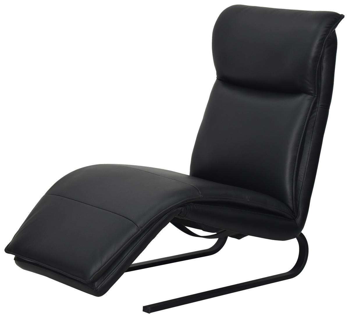 RELAXLIEGE Kombination Echtleder/Lederlook Lederlook Schwarz  - Schwarz, Design, Leder/Textil (69/108-86/134-178cm) - Lomoco