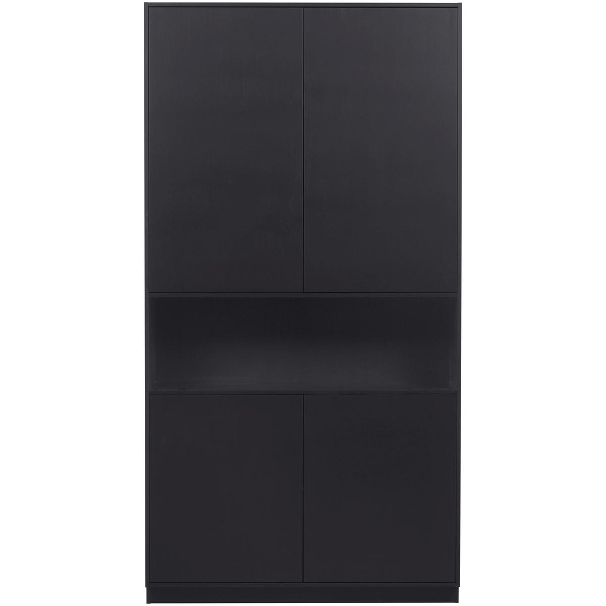BUFFET 110/210/40 cm  in Schwarz  - Schwarz, Design, Holz (110/210/40cm) - Livetastic