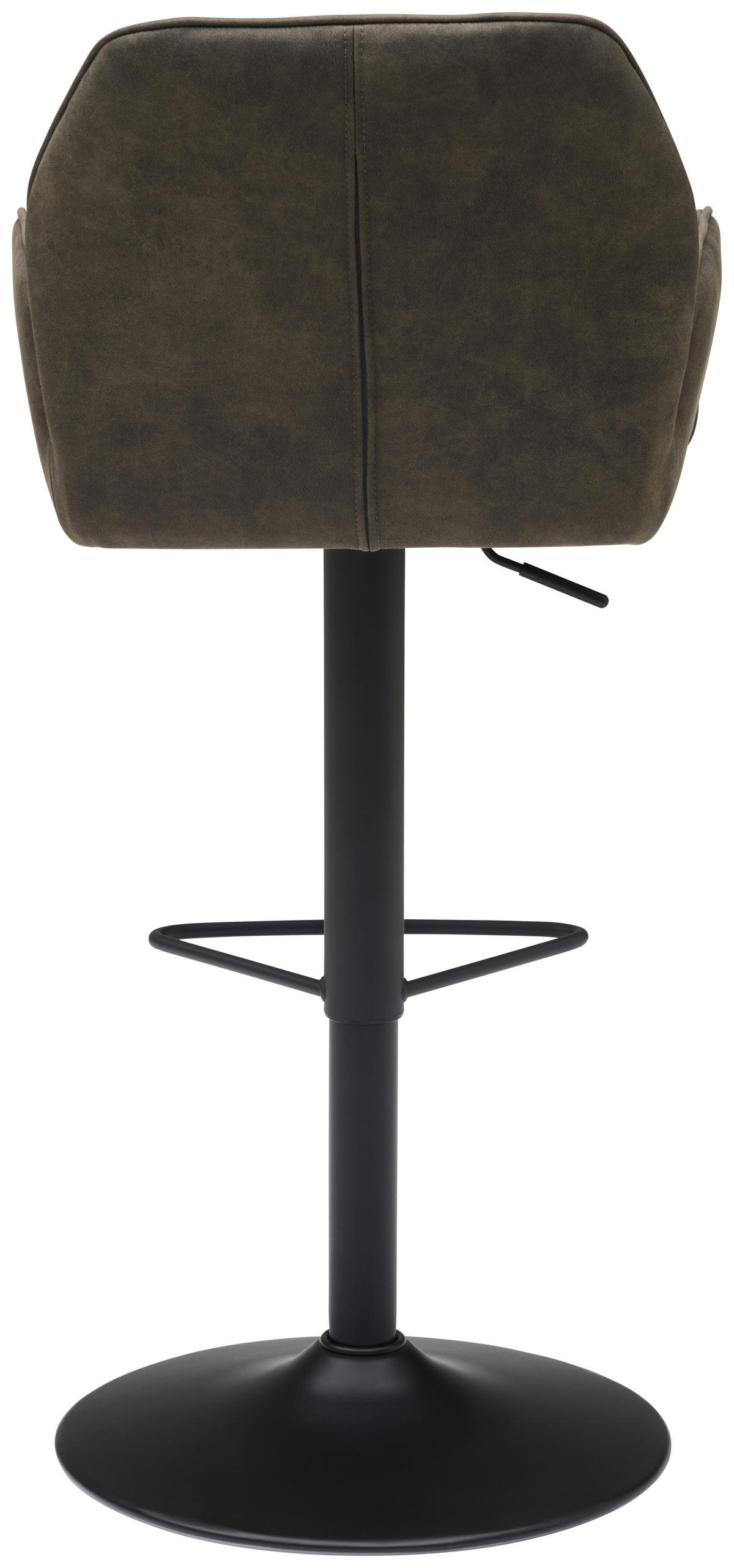 BARHOCKER in Metall, Textil Grau, Schwarz  - Schwarz/Grau, KONVENTIONELL, Textil/Metall (51/90-111/52cm) - MID.YOU