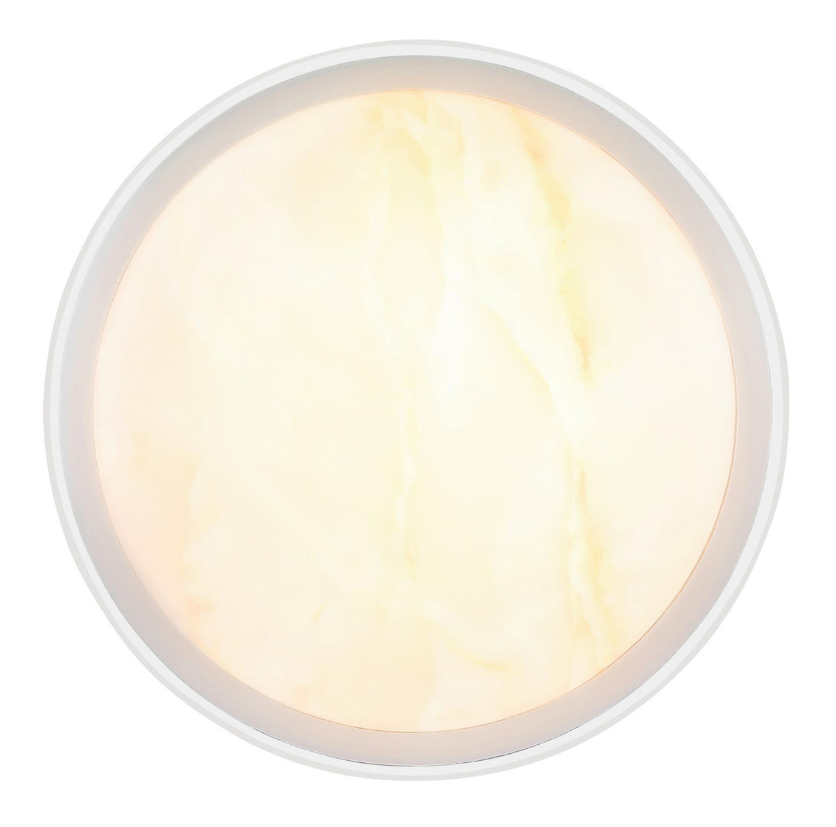 LED-DECKENLEUCHTE 38,5/8 cm   - Klar/Weiß, Basics, Kunststoff/Metall (38,5/8cm) - Globo