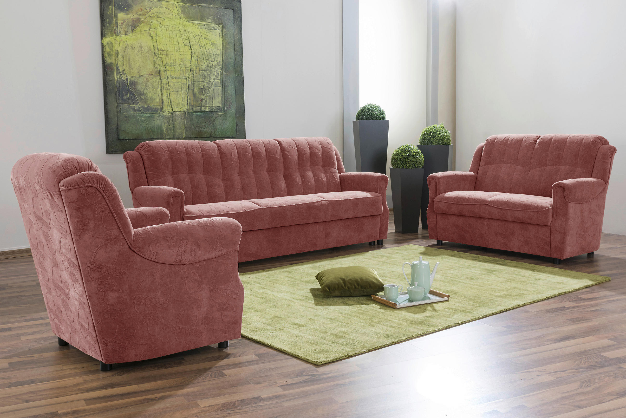 SESSEL Mikrofaser Rot    - Rot/Schwarz, LIFESTYLE, Kunststoff/Textil (81/89/83cm) - Max Winzer