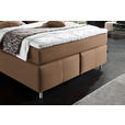 BOXSPRINGBETT 140/200 cm  in Sandfarben  - Sandfarben/Alufarben, KONVENTIONELL, Textil/Metall (140/200cm) - Dieter Knoll