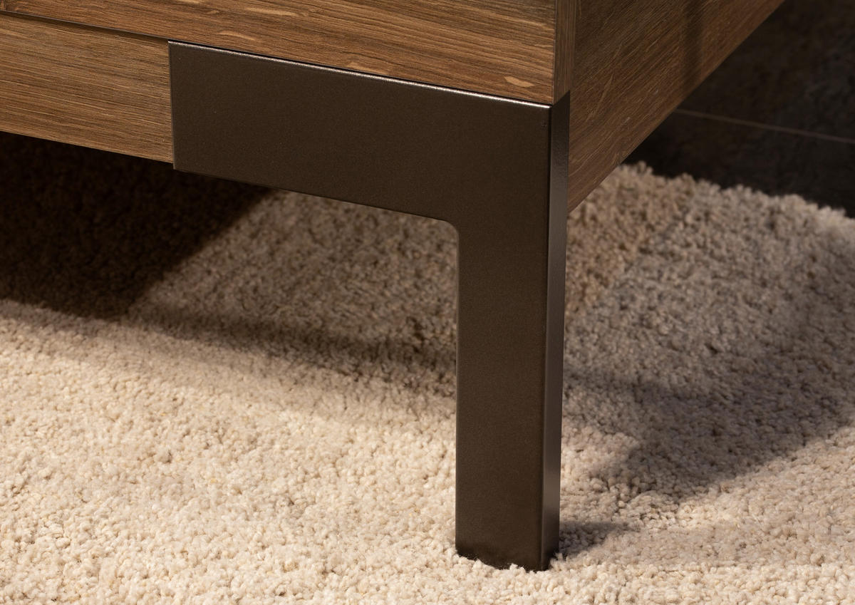 BETTANLAGE - Eiche dunkel/Champagner, MODERN (180/200cm) - Rauch Möbel