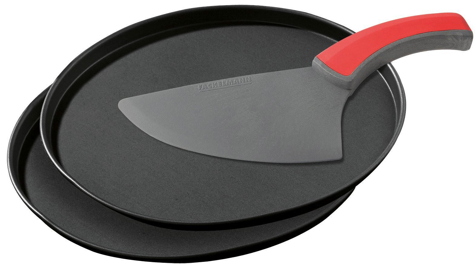 PIZZASET  - Schwarz, Basics, Metall (29cm) - Zenker
