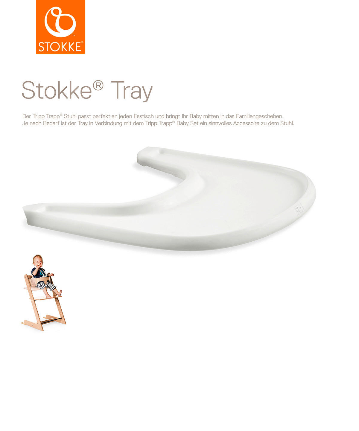 HOCHSTUHL-SET Tripp Trapp Bundles  - Weiss, Basics, Holz (83/65/46cm) - Stokke