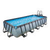 POOL-SET 540/250/100 cm  - Grau, KONVENTIONELL, Kunststoff (540/250/100cm) - EXIT Toys