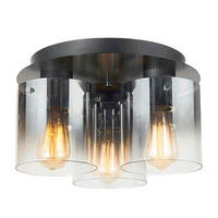 Plafonieră     - negru, Basics, sticlă/metal (35/21/35cm)