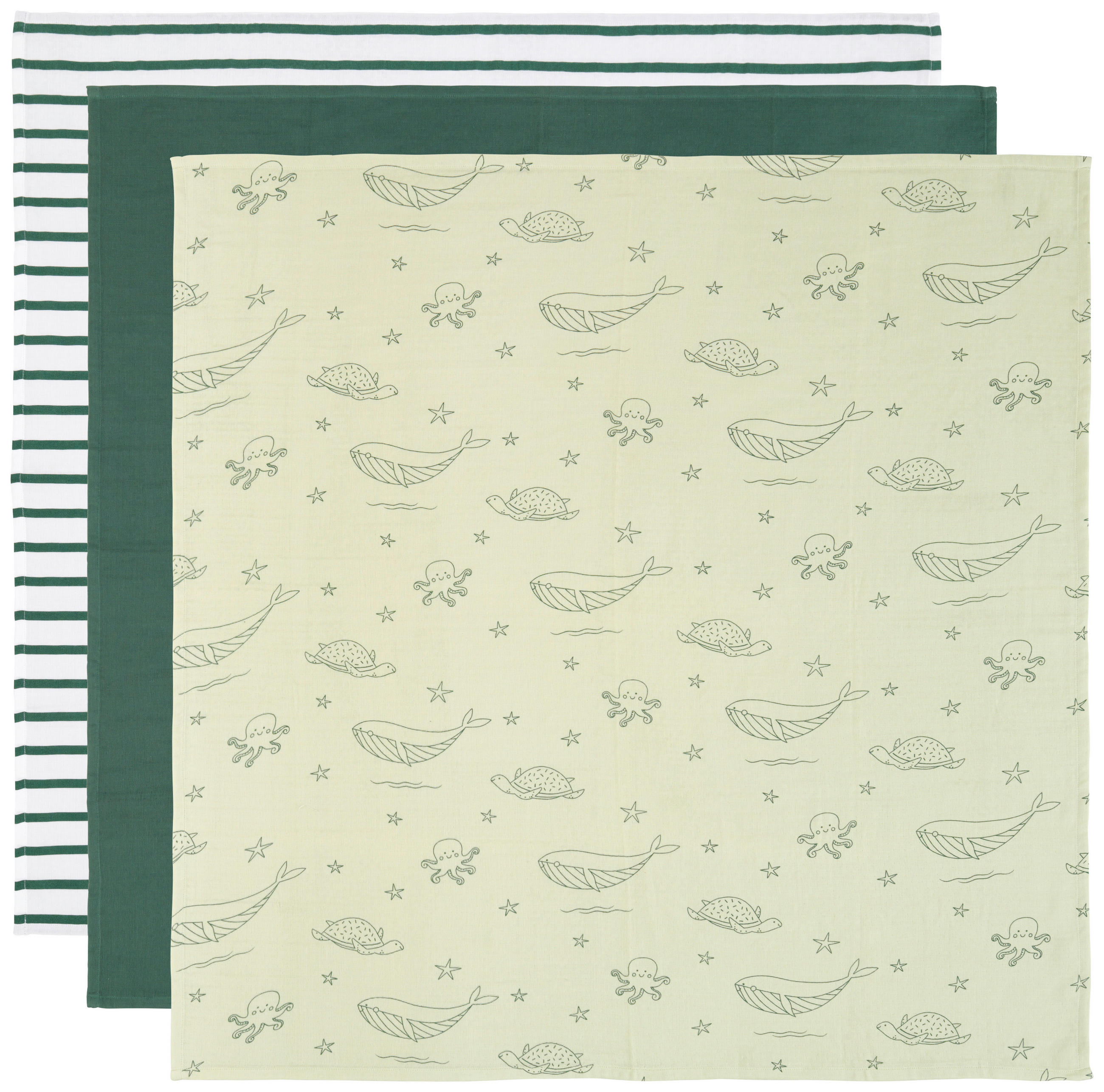SET PODBRADNIKA Seaworld - višebojno, Trend, tekstil (100/100cm) - Avelia