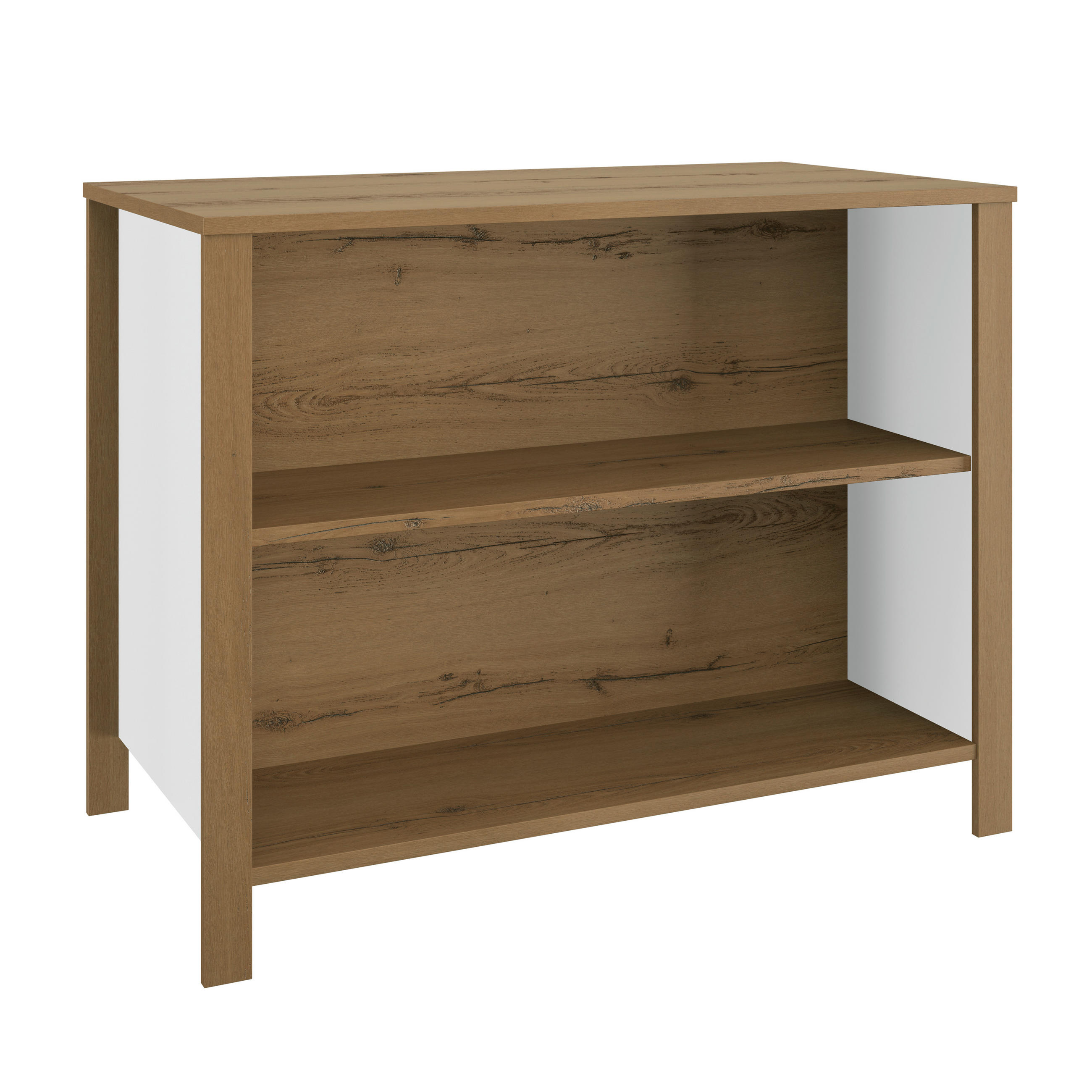 KÜCHENINSEL 120/93/65 cm  in Weiß, Eichefarben  - Eichefarben/Weiß, Basics, Holzwerkstoff (120/93/65cm) - MID.YOU