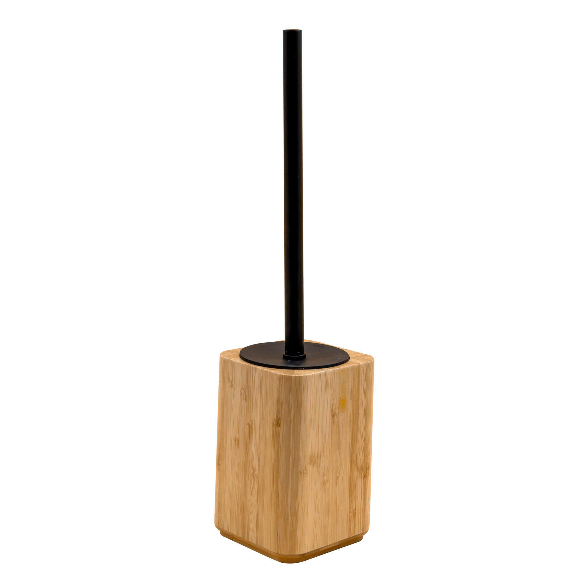 GARNITURĂ DE PERIE PENTRU WC in metal  plastic   - culoare natur/negru, Basics, plastic/metal (9,5/39,5/9,5cm) - Sadena