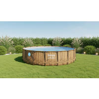 POOL SET VISTA SERIES 56977GS 549/122 cm  - Braun, KONVENTIONELL, Kunststoff/Metall (549/122cm) - Bestway