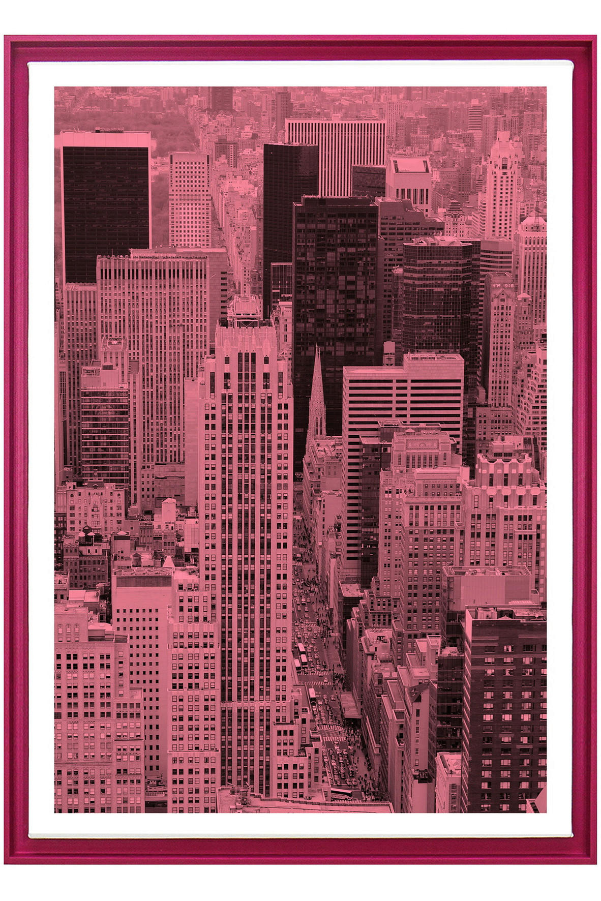 TAVLA 50/70 cm  - pink, Trend, trämaterial/textil (50/70cm) - Monee