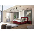 BOXSPRINGBETT 200/200 cm  in Rot  - Rot/Schwarz, Design, Kunststoff/Textil (200/200cm) - Johann Jakob