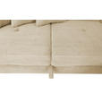 ECKSOFA inkl. Funktionen Creme Cord  - Silberfarben/Creme, Design, Textil/Metall (257/226cm) - Xora