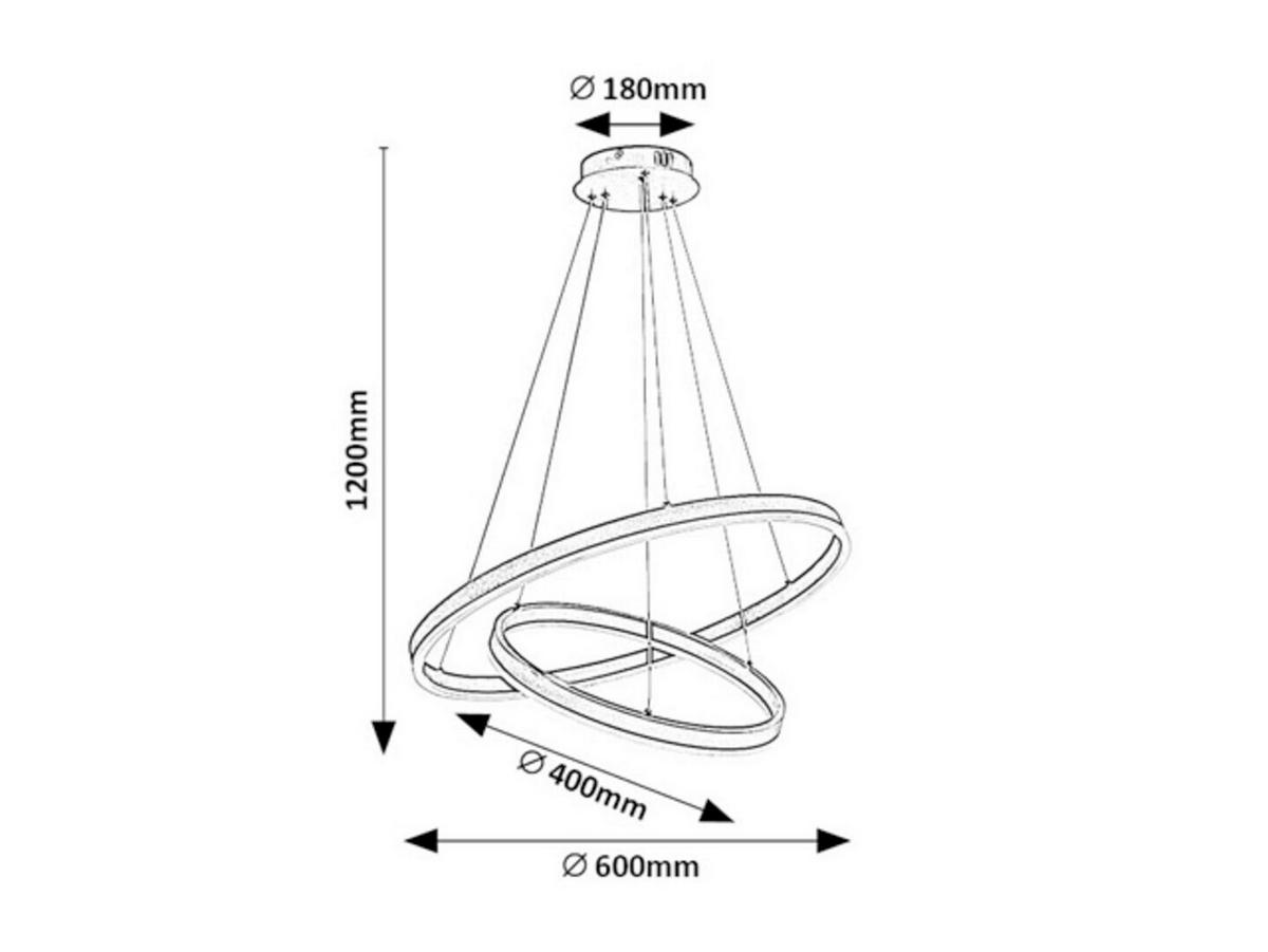 VISEČA NIHALNA LED-SVETILKA  Isaure //3000...6500 K// - črna/bela, Design, kovina/umetna masa (60/120cm)