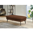 ECKSOFA in Echtleder Hellbraun  180/310 cm  - Hellbraun/Schwarz, Design, Leder/Metall (180/310cm) - Dieter Knoll