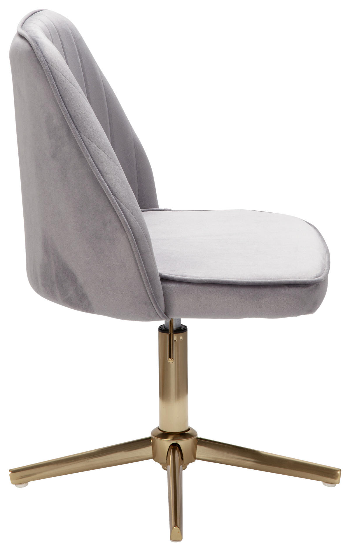 STUHL  in Samt  - Goldfarben, Konventionell (60/100/60cm) - MID.YOU