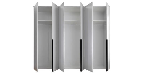 DREHTÜRENSCHRANK in Weiß - Schwarz/Weiß, MODERN, Holzwerkstoff/Kunststoff (270/225/52cm) - Carryhome