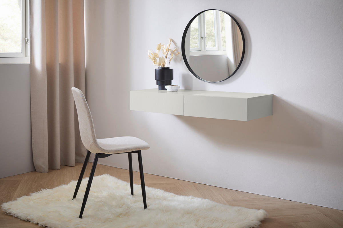 KONZOLNA MIZICA, bež  - bež, Design, leseni material (110/40/16cm) - Hom`in