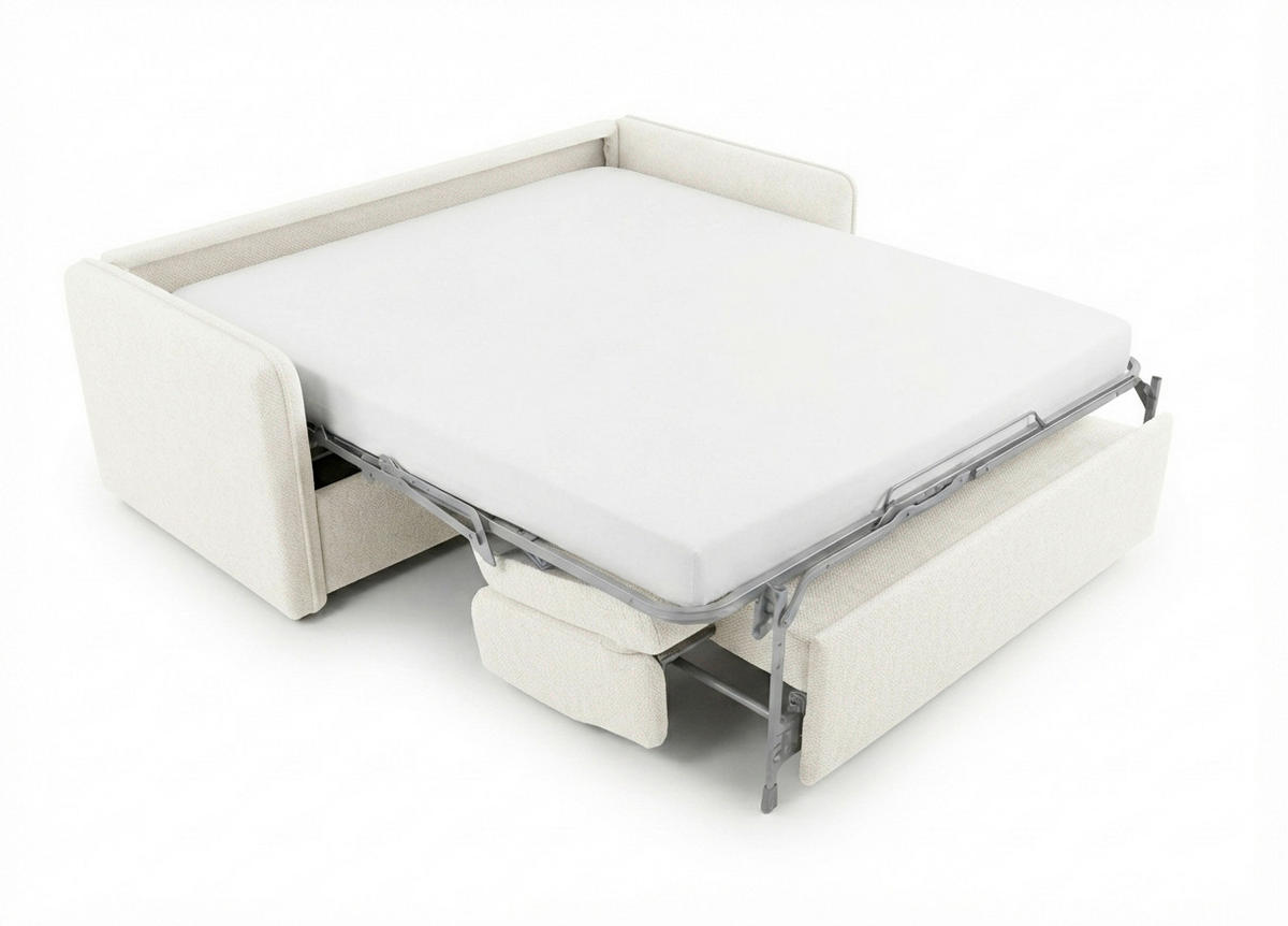 SCHLAFSOFA Webstoff Naturfarben  - Schwarz/Naturfarben, KONVENTIONELL, Kunststoff/Textil (180/86/100cm) - Xora