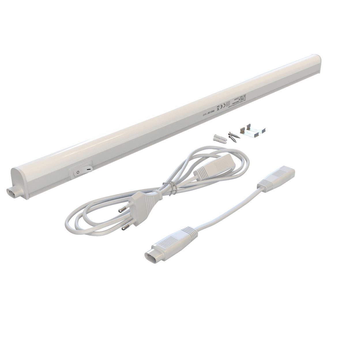 UNTERBAULEUCHTE 58,5/3/2,2 cm   - Weiß, KONVENTIONELL, Kunststoff (58,5/3/2,2cm)