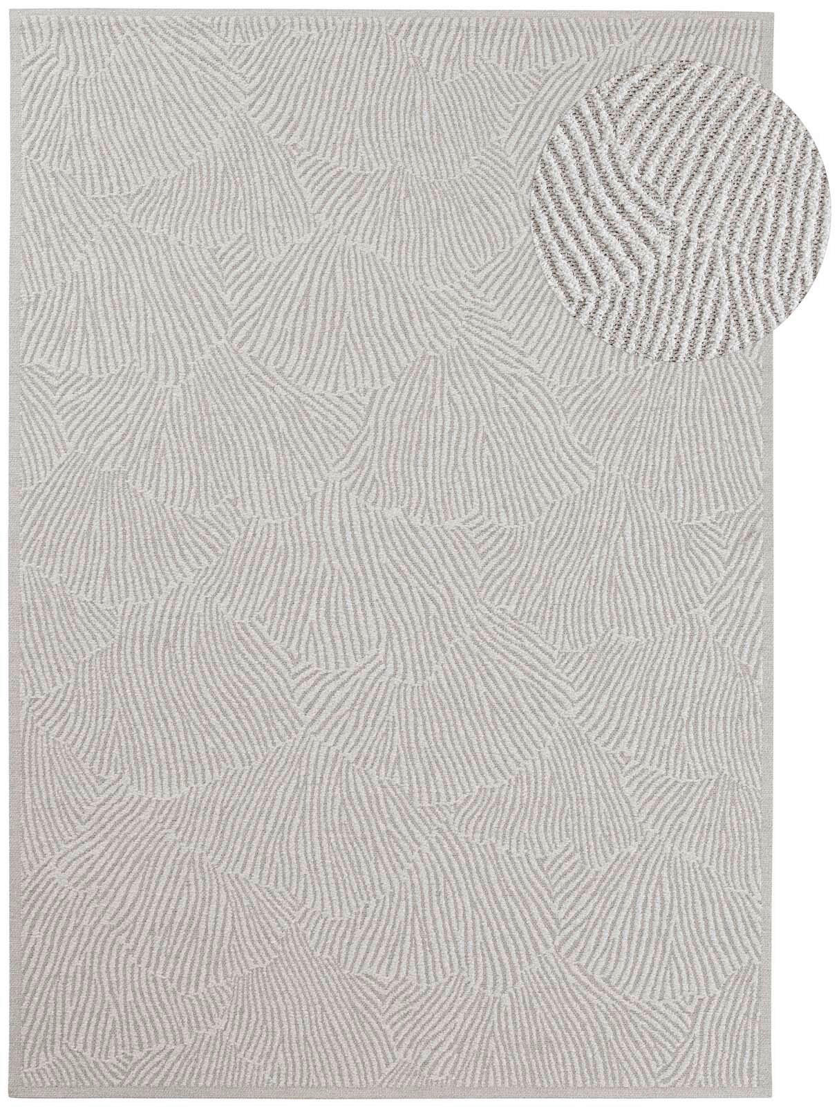 OUTDOORTEPPICH  für Terrasse und Balkon 140/200 cm Ginko Creme  - Creme, KONVENTIONELL, Textil (140/200cm) - Novel