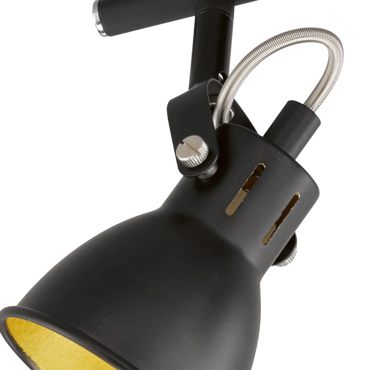 DECKENLEUCHTE Bobby   - Goldfarben/Schwarz, Basics, Metall (10/65/15cm)