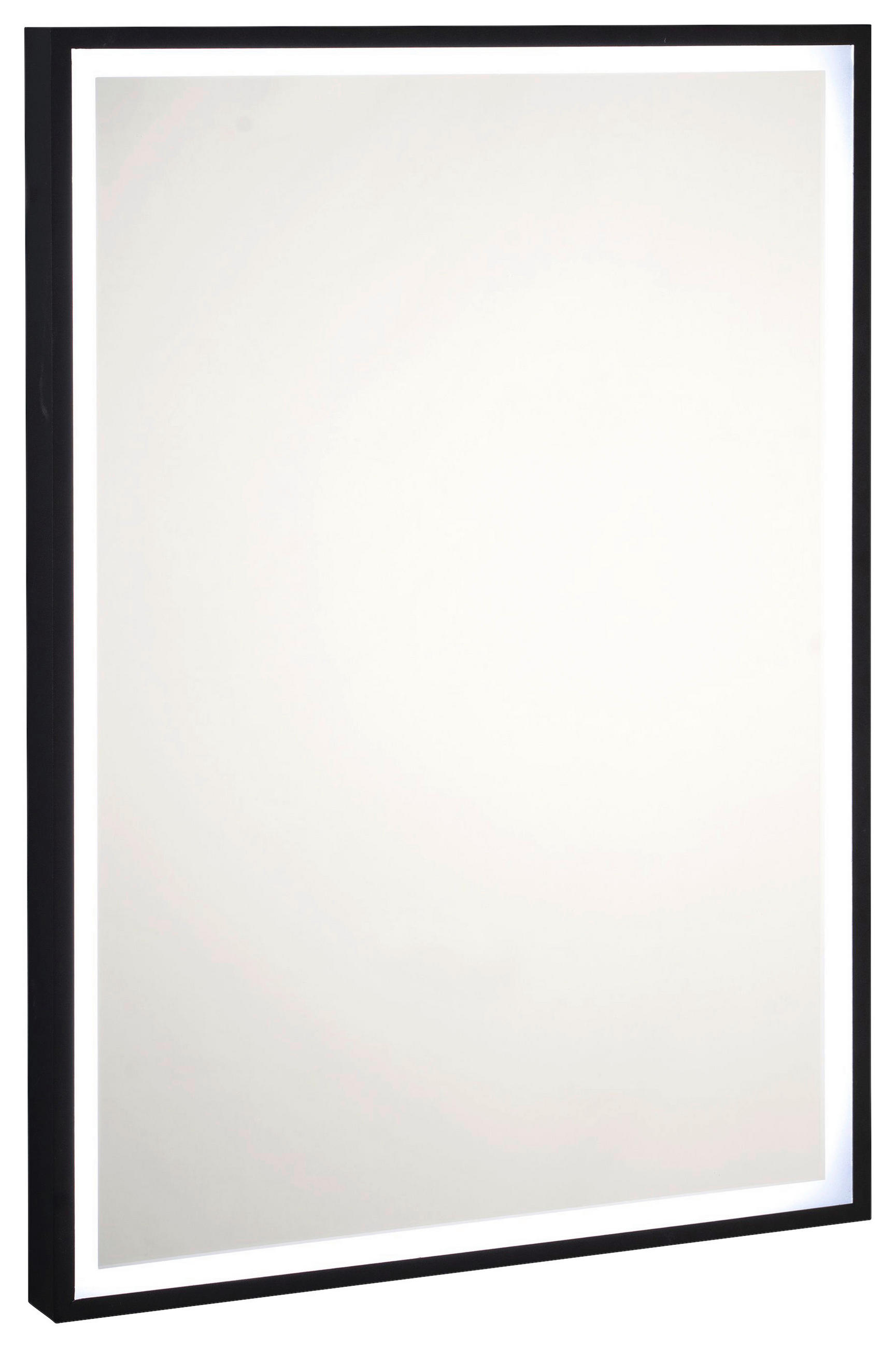 BADEZIMMERSPIEGEL 50/70/5 cm  - Schwarz, KONVENTIONELL, Glas (50/70/5cm)