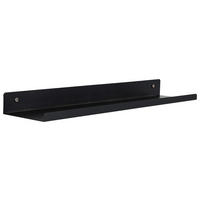 WANDREGAL Schwarz  - Schwarz, Basics, Metall (50/4/10cm) - Xora