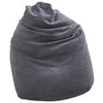 SITZSACK Webstoff 220 L  - Graphitfarben, KONVENTIONELL, Textil (60/70/60cm) - Xora
