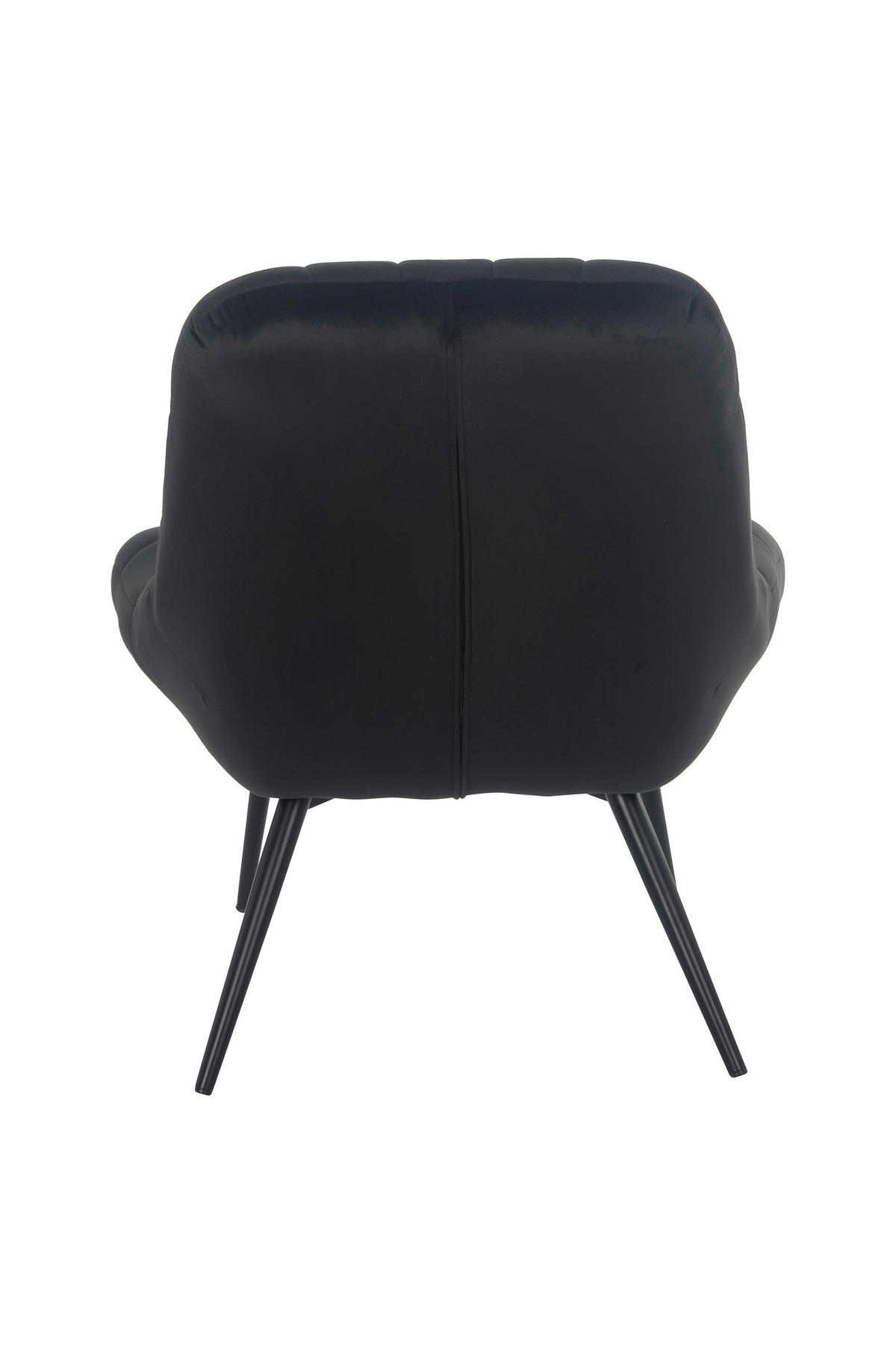 XXL-SESSEL Samt Schwarz    - Schwarz, MODERN, Textil/Metall (76/85,6/85,6cm) - Livetastic