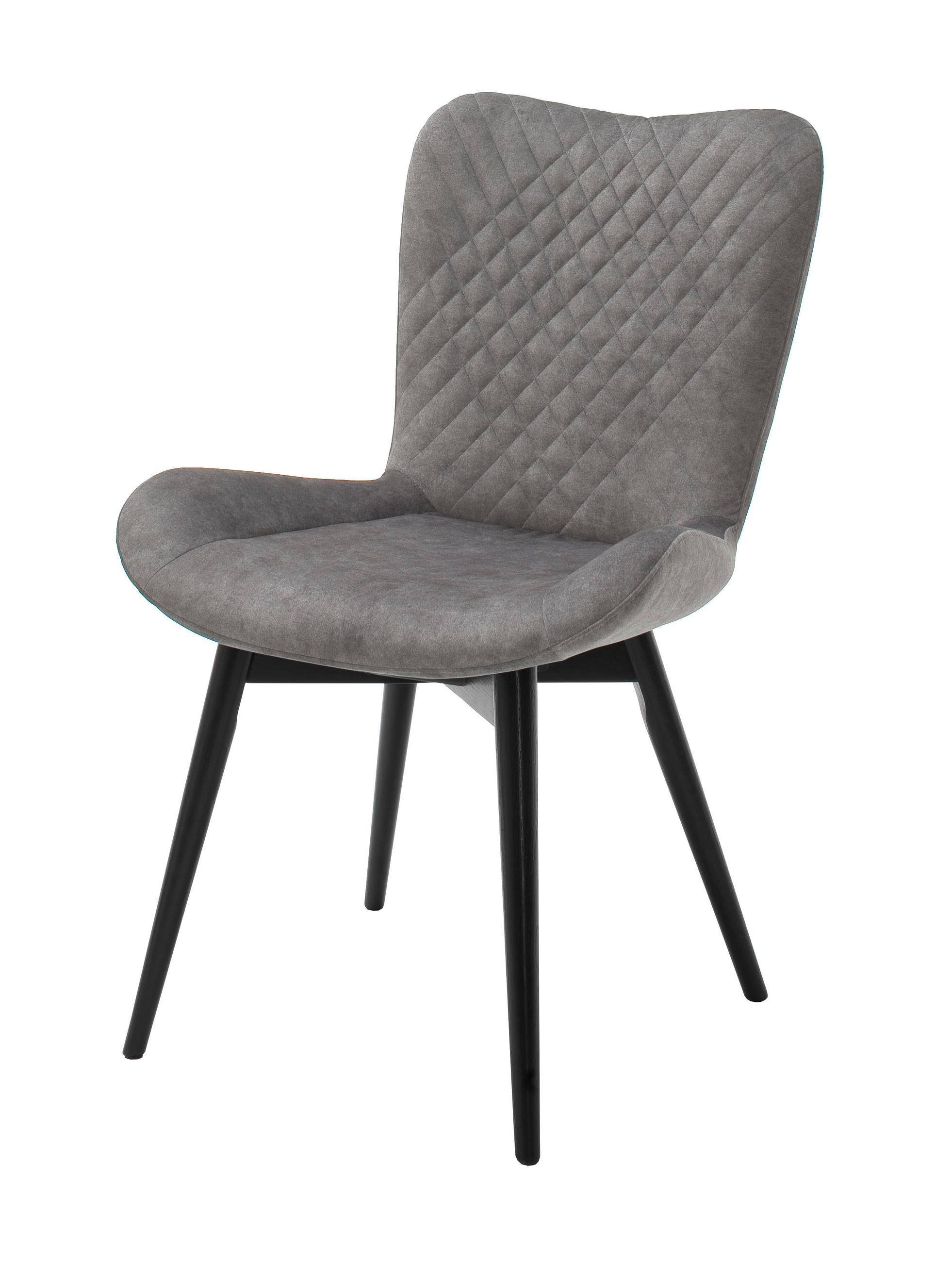 Stuhl Sarander Hellgrau Echtholz-Beine