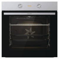 EINBAUBACKOFEN BO 6717 E03X  - Edelstahlfarben/Schwarz, Basics, Glas/Metall (59,5/59,5/56,4cm) - Gorenje