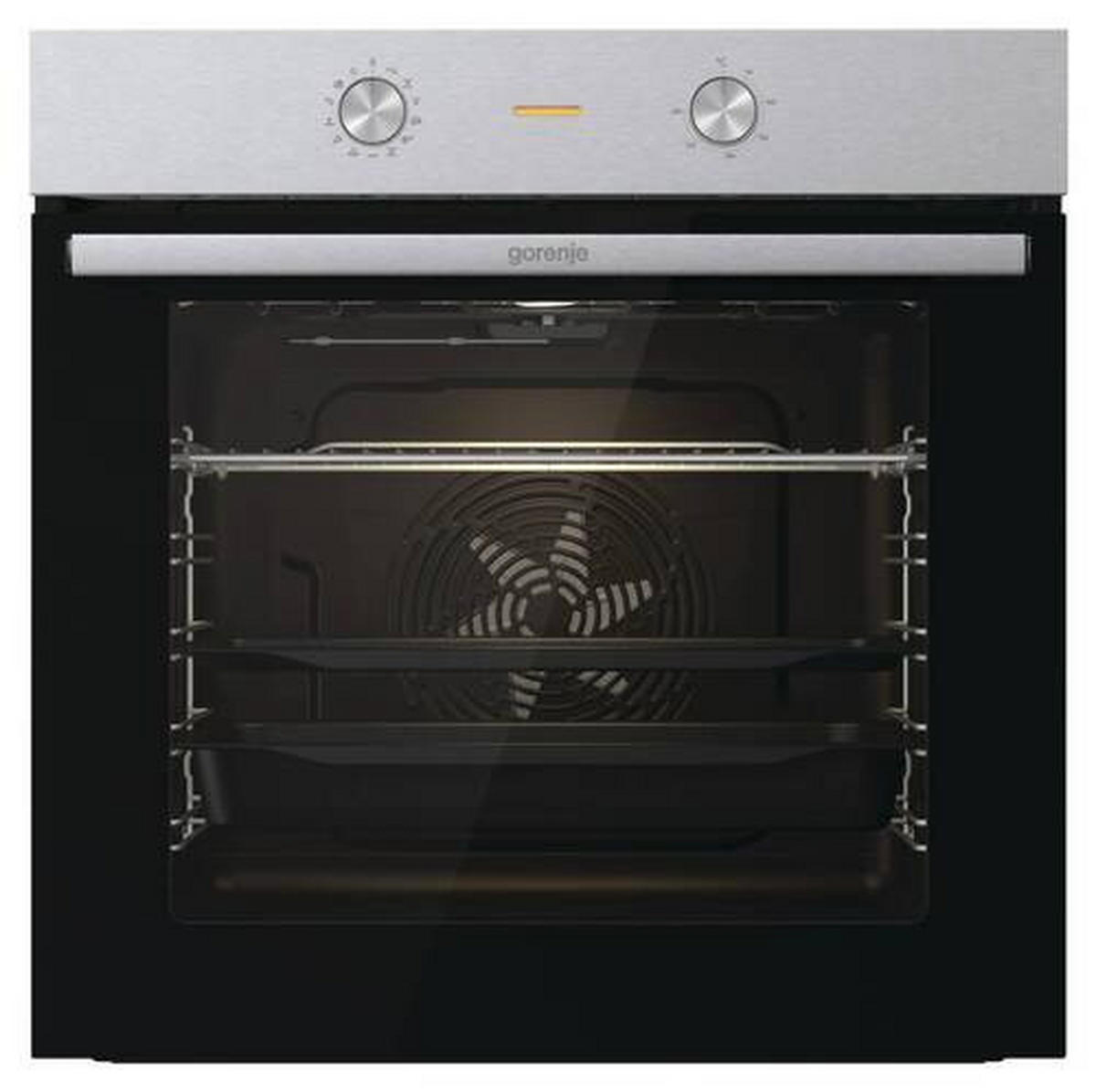 EINBAUBACKOFEN BO 6717 E03X  - Edelstahlfarben/Schwarz, Basics, Glas/Metall (59,5/59,5/56,4cm) - Gorenje
