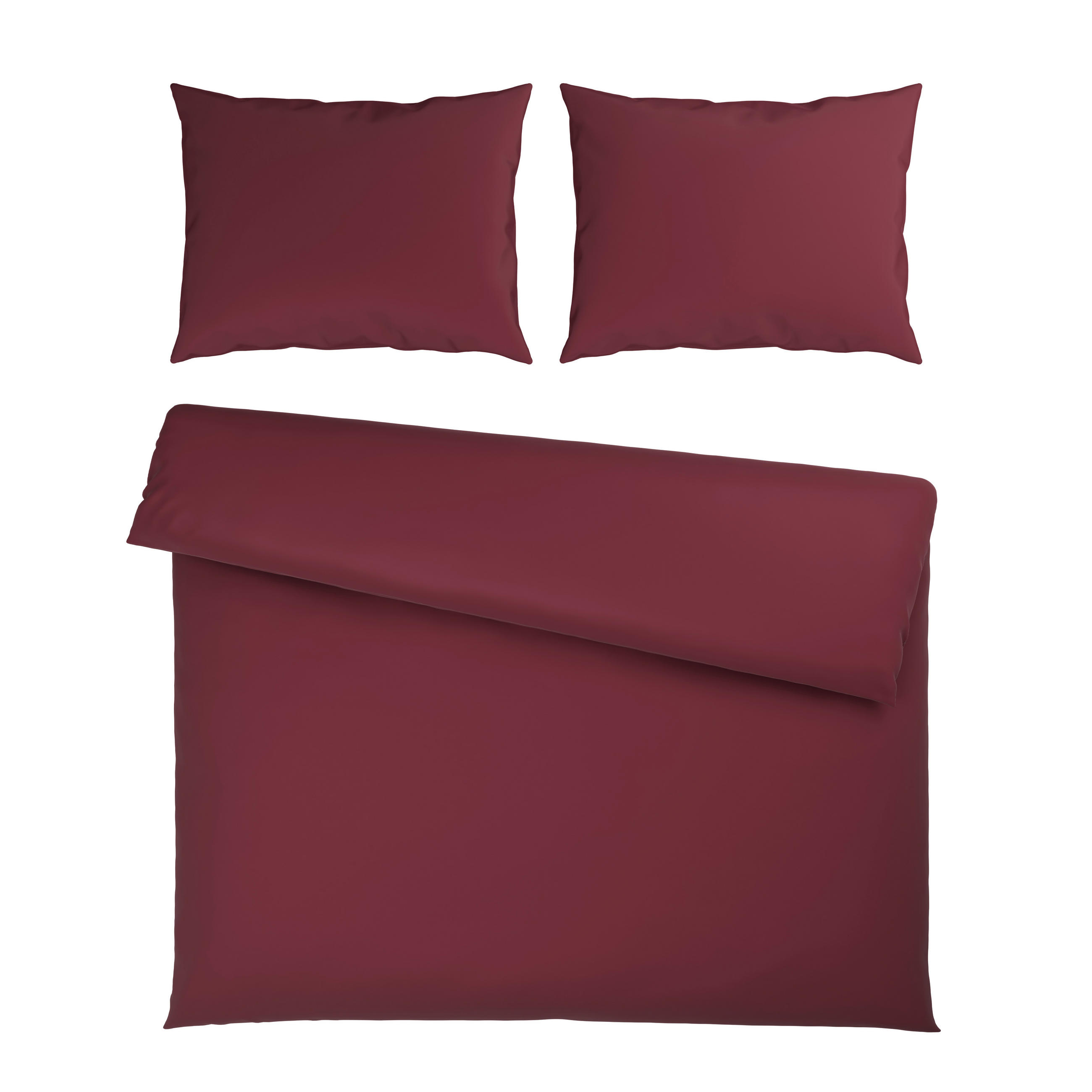 BETTWÄSCHE 200/200 cm  - Rot, Basics, Textil (200/200cm) - Bio:Vio