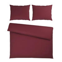 BETTWÄSCHE 200/200 cm  - Rot, Basics, Textil (200/200cm) - Bio:Vio