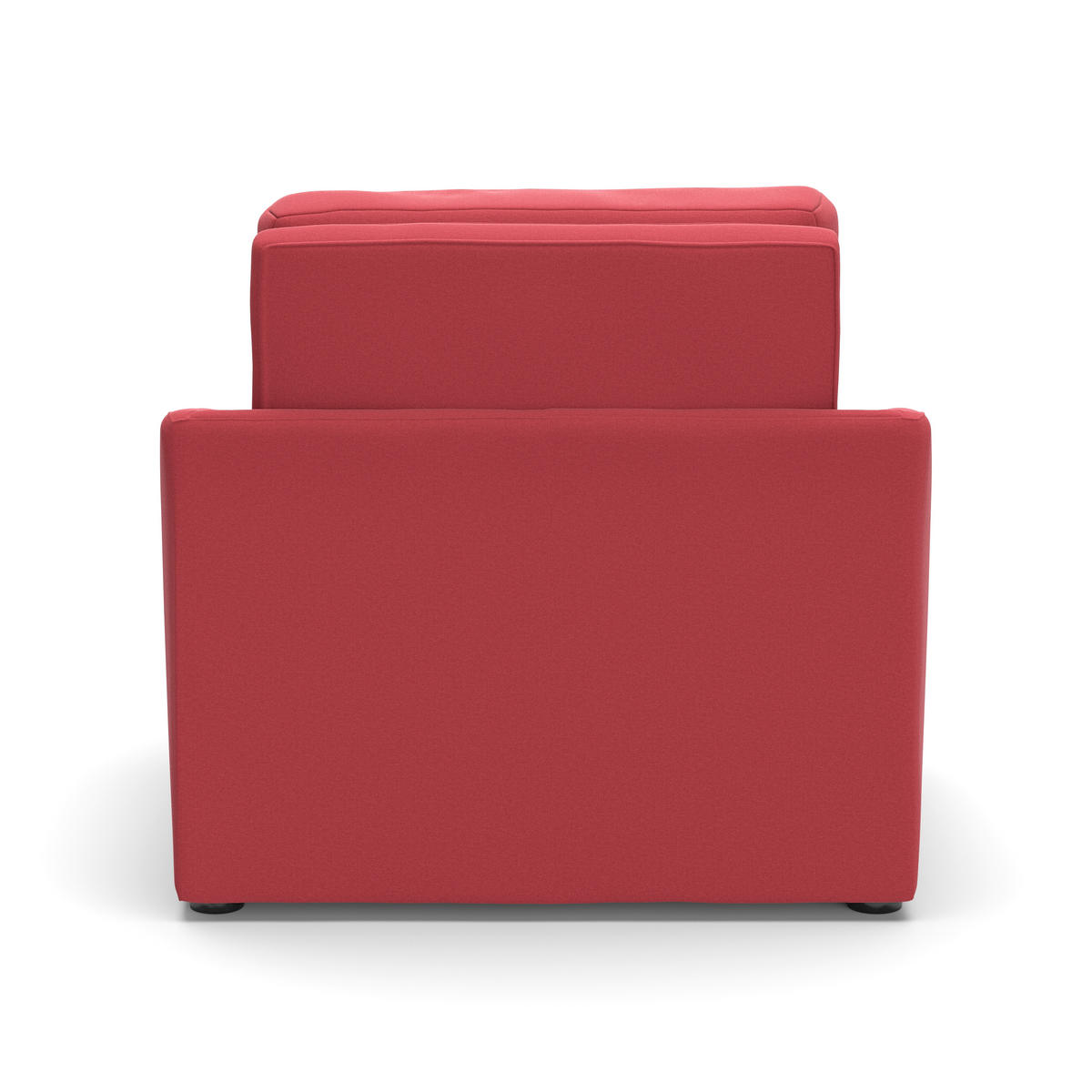 SCHLAFSESSEL RELAX BOX Mikrofaser Rot    - Beige/Rot, Basics, Kunststoff/Textil (108/86/96cm) - MID.YOU