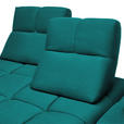 ECKSOFA in Struktur Türkis  313/233 cm  - Türkis/Schwarz, Design, Kunststoff/Textil (313/233cm) - Emilio Belluti